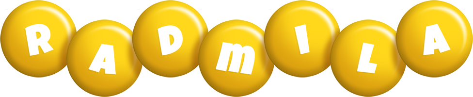 Radmila candy-yellow logo