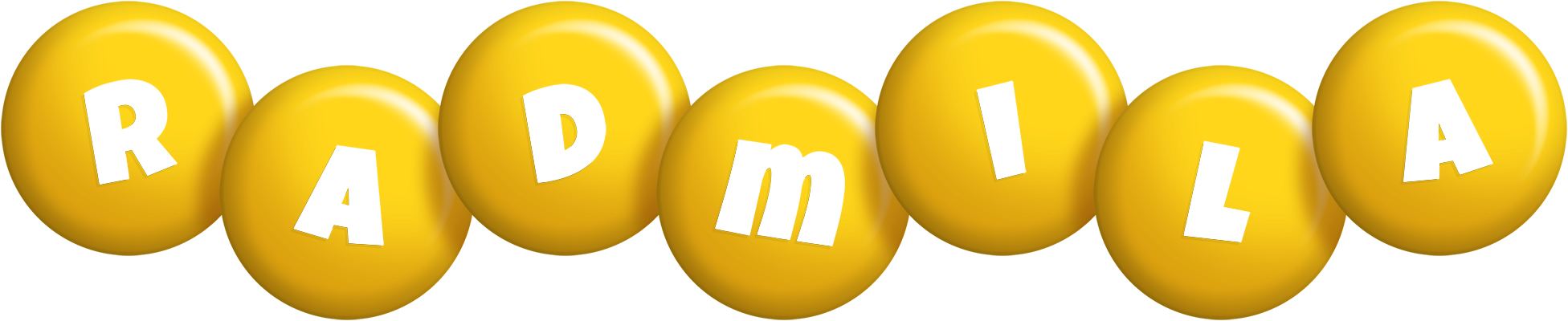 Radmila candy-yellow logo