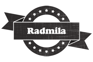 Radmila grunge logo