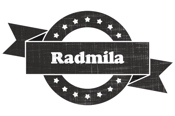 Radmila grunge logo