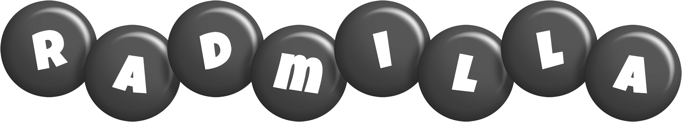 Radmilla candy-black logo