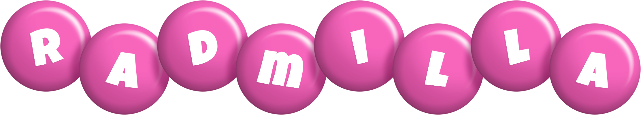 Radmilla candy-pink logo