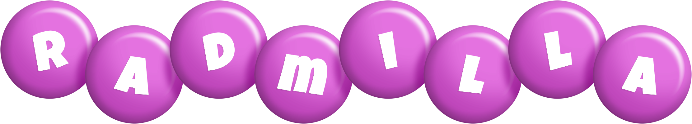 Radmilla candy-purple logo