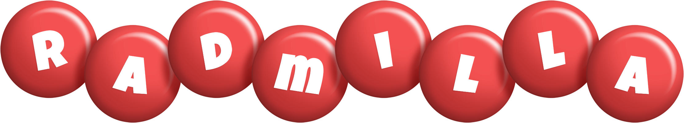 Radmilla candy-red logo