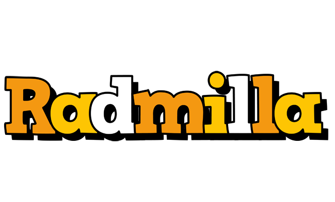 Radmilla cartoon logo