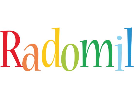 Radomil birthday logo