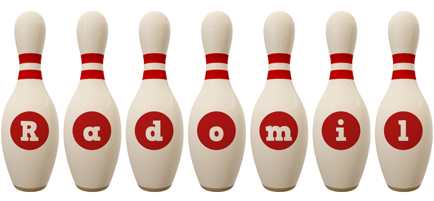 Radomil bowling-pin logo