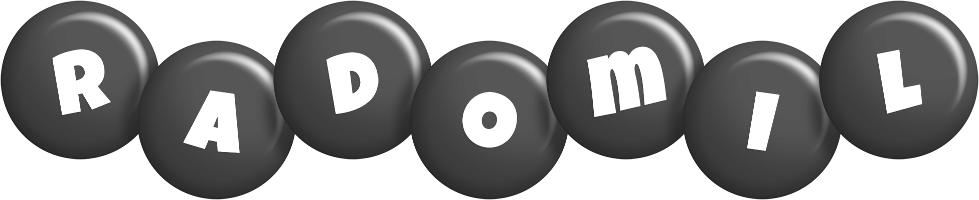 Radomil candy-black logo