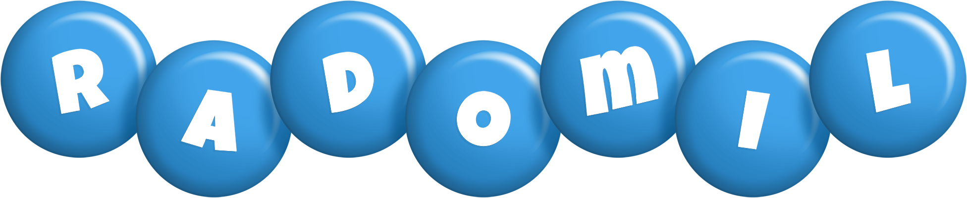 Radomil candy-blue logo