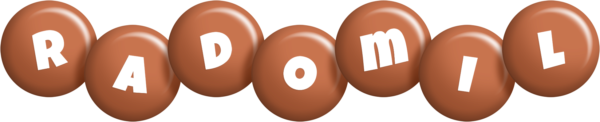 Radomil candy-brown logo