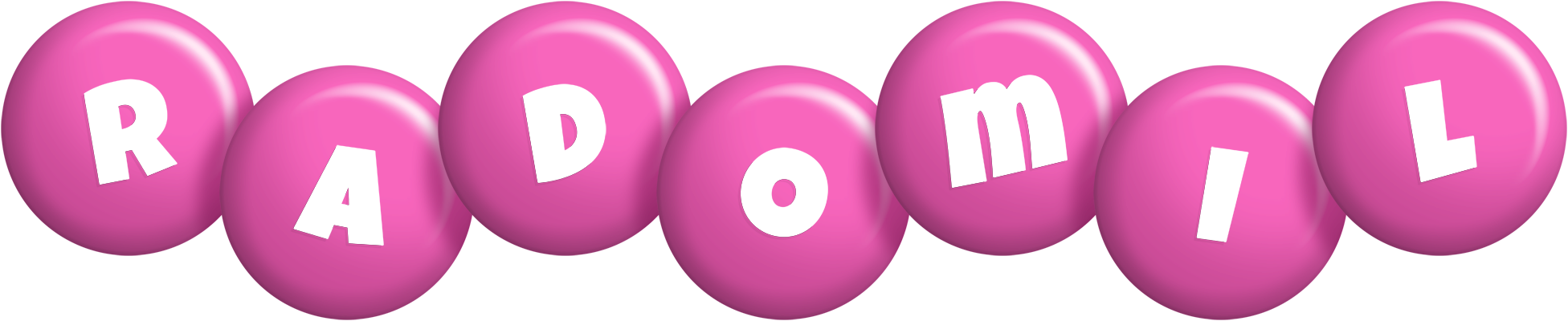 Radomil candy-pink logo
