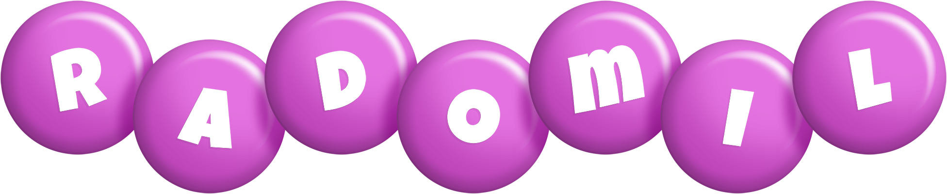 Radomil candy-purple logo