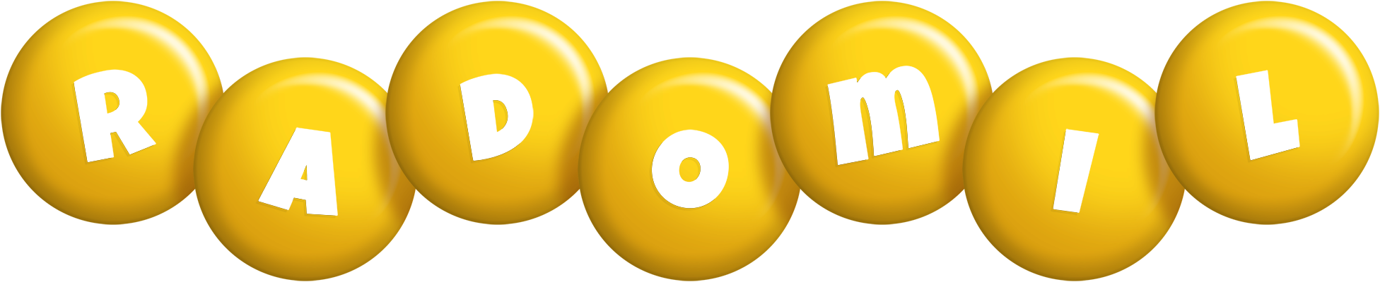 Radomil candy-yellow logo
