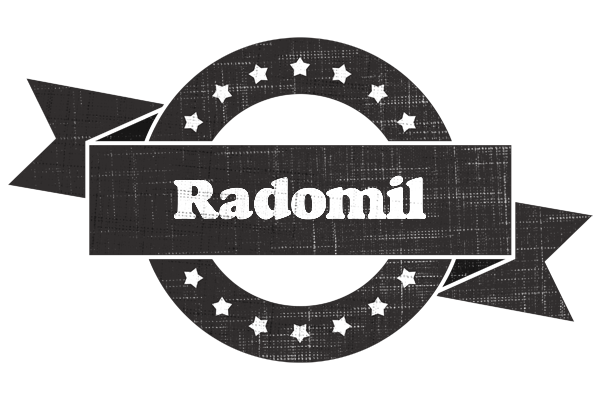 Radomil grunge logo