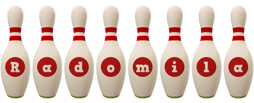 Radomila bowling-pin logo