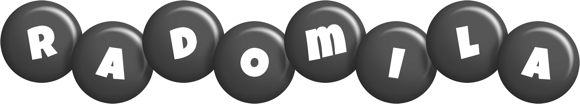 Radomila candy-black logo