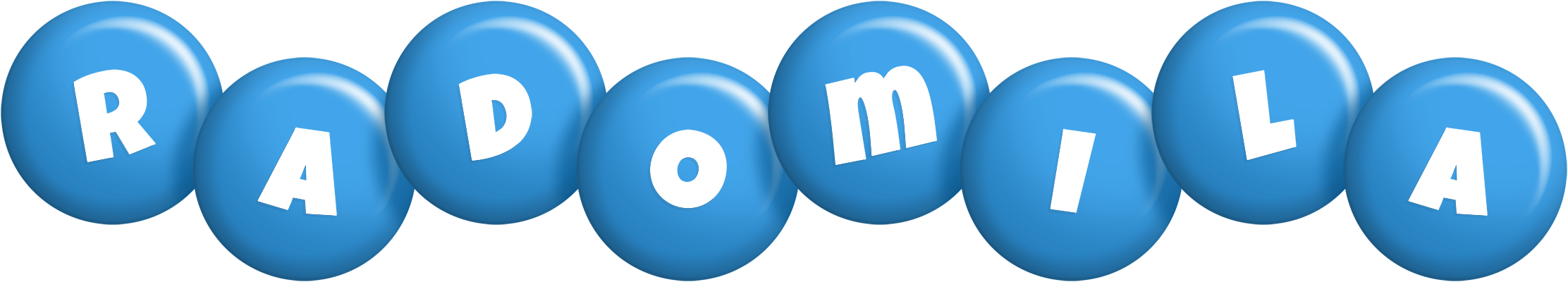 Radomila candy-blue logo
