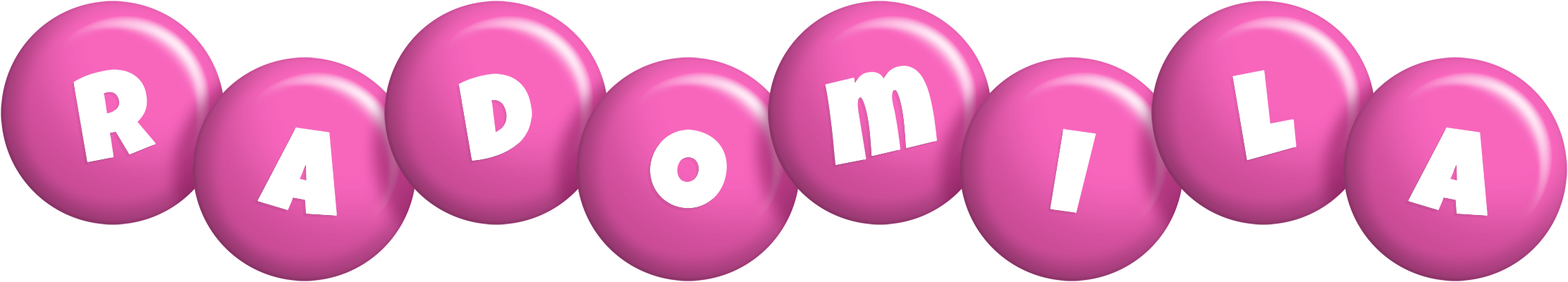 Radomila candy-pink logo