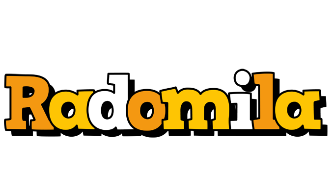 Radomila cartoon logo