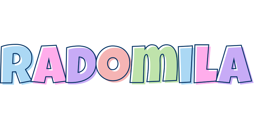 Radomila pastel logo