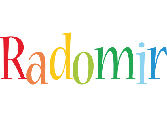 Radomir birthday logo