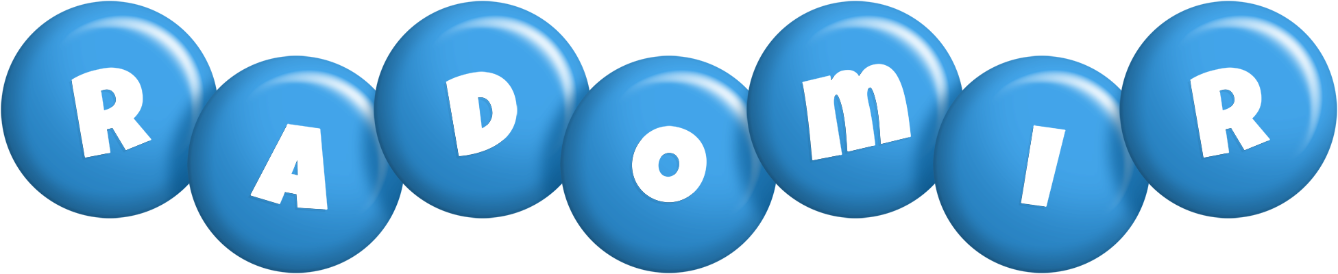 Radomir candy-blue logo
