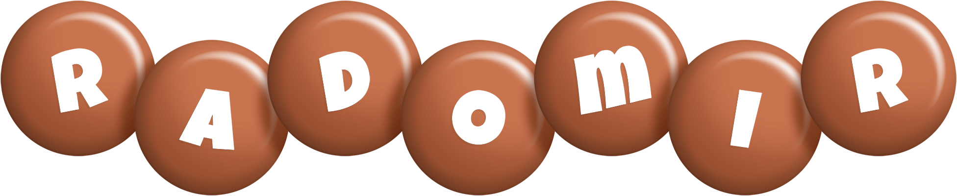Radomir candy-brown logo