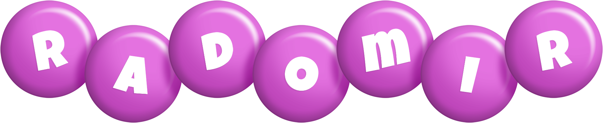 Radomir candy-purple logo