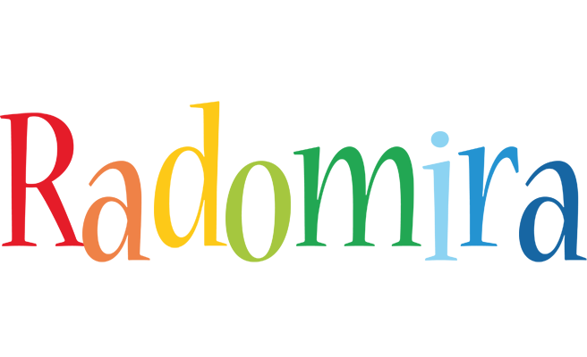 Radomira birthday logo