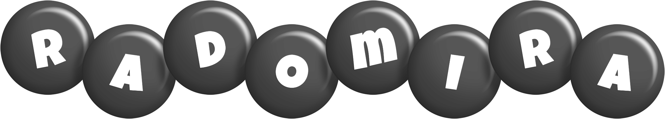 Radomira candy-black logo