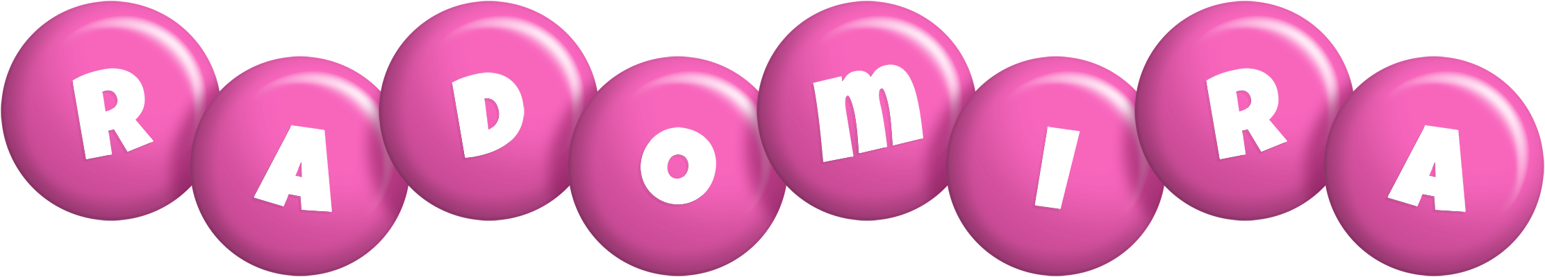 Radomira candy-pink logo