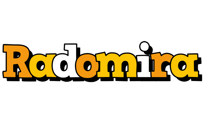 Radomira cartoon logo