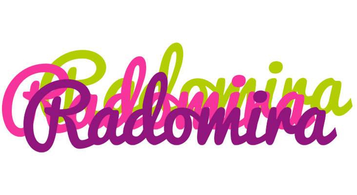 Radomira flowers logo