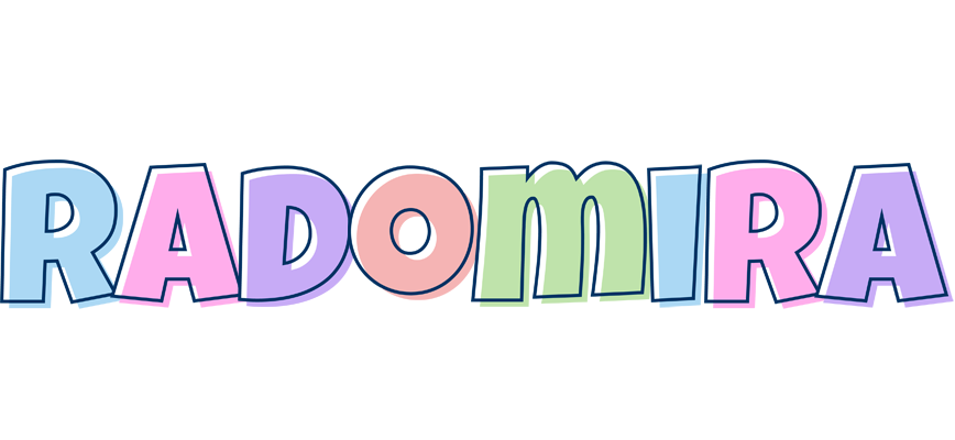 Radomira pastel logo
