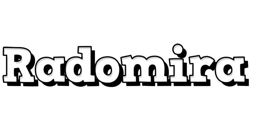 Radomira snowing logo
