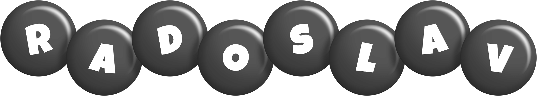 Radoslav candy-black logo