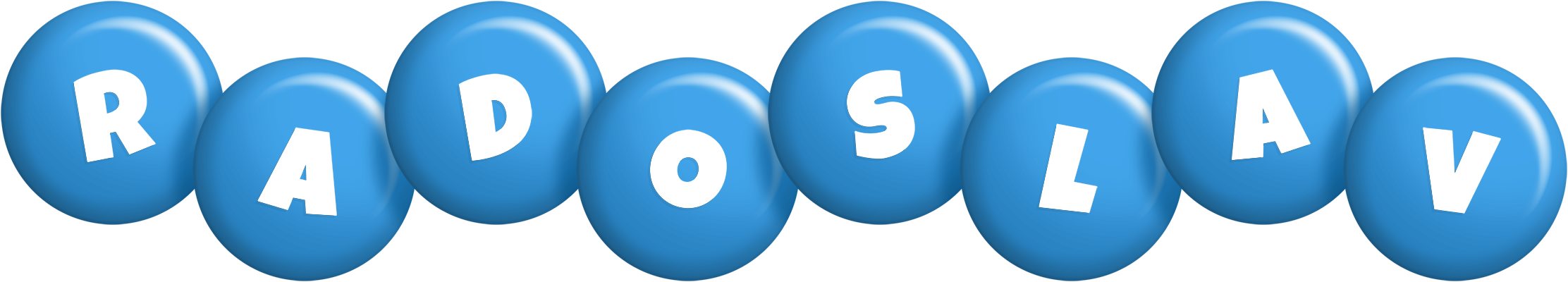 Radoslav candy-blue logo