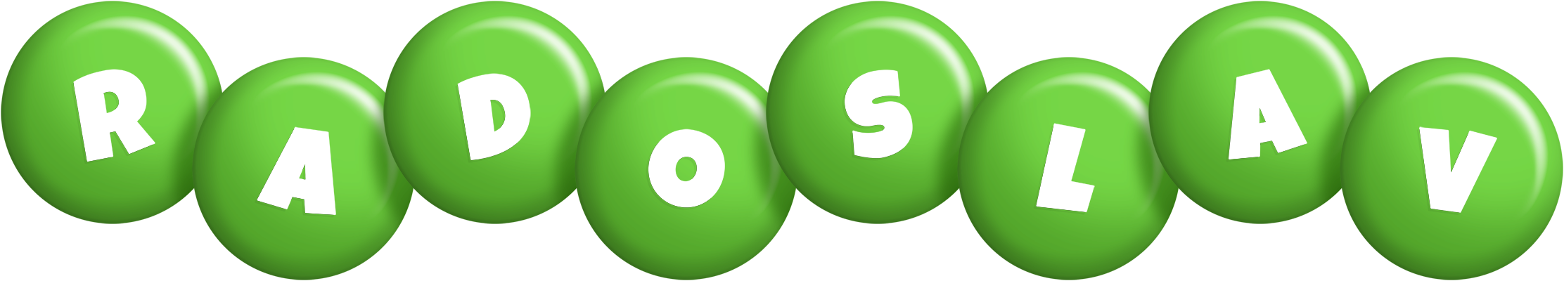 Radoslav candy-green logo