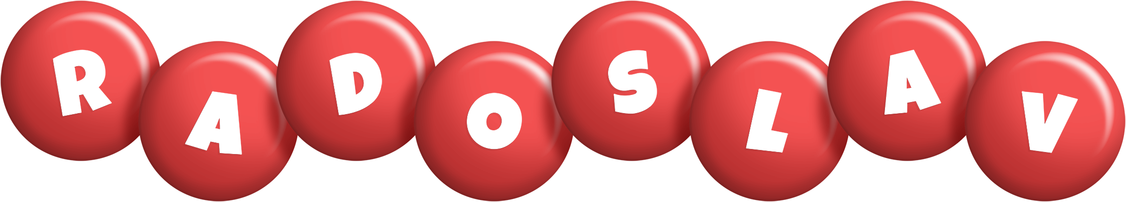Radoslav candy-red logo