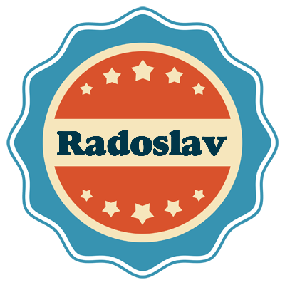 Radoslav labels logo