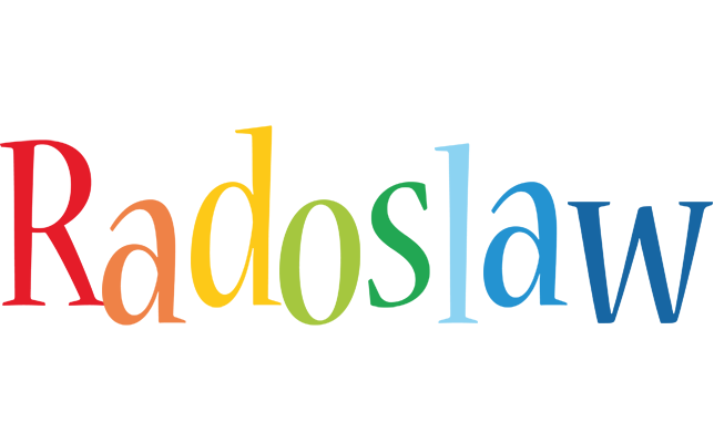 Radoslaw birthday logo