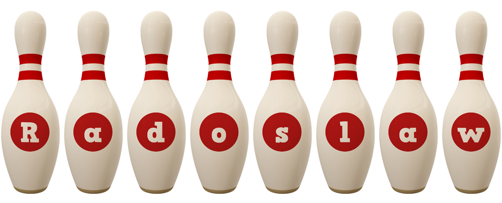 Radoslaw bowling-pin logo