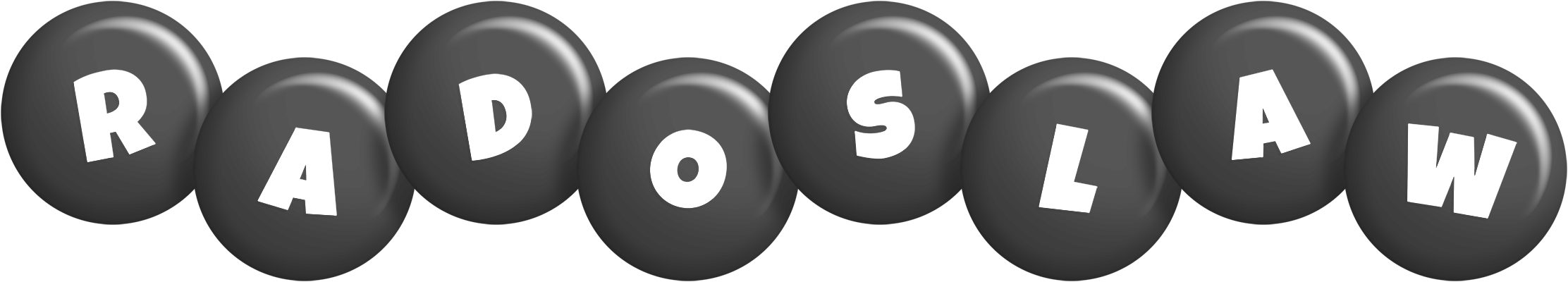 Radoslaw candy-black logo