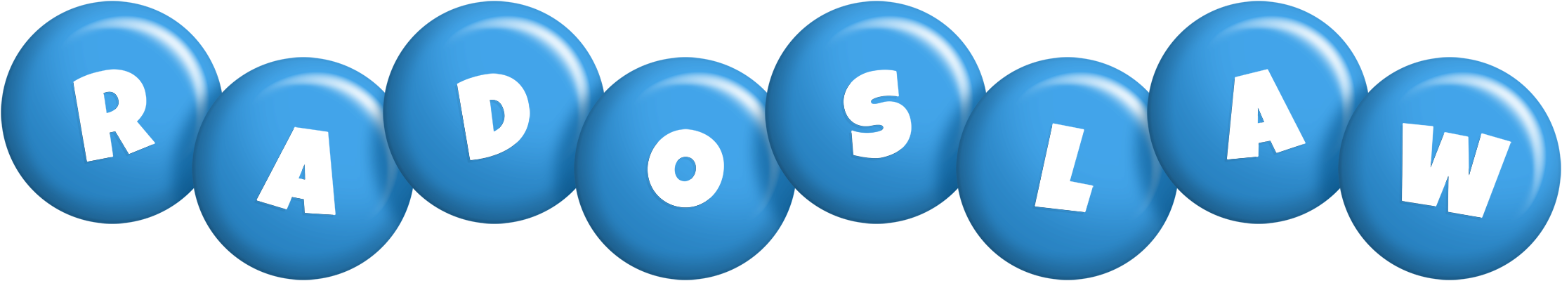Radoslaw candy-blue logo