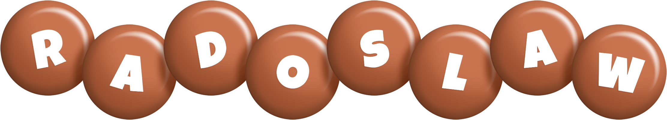 Radoslaw candy-brown logo
