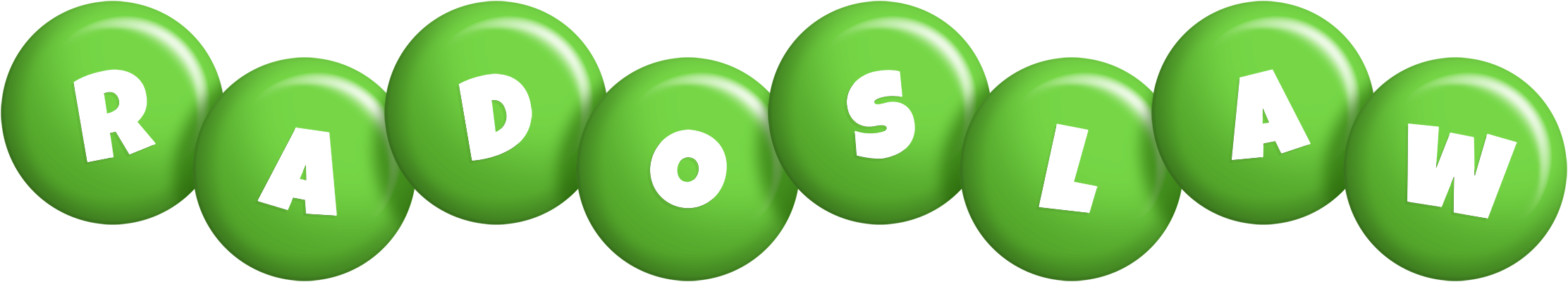 Radoslaw candy-green logo