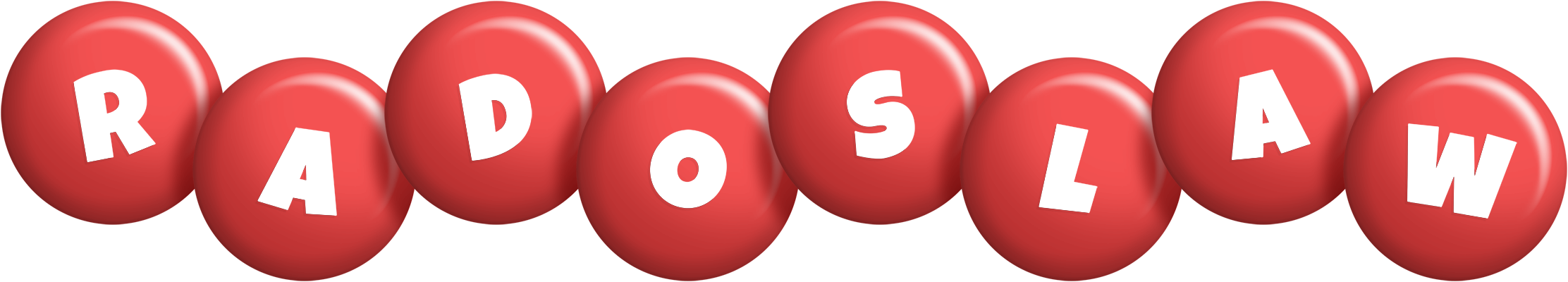 Radoslaw candy-red logo