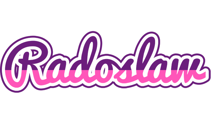 Radoslaw cheerful logo