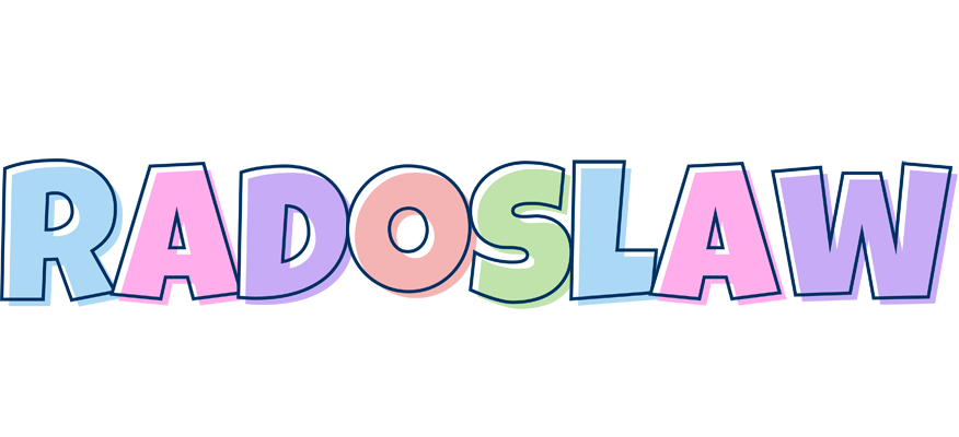 Radoslaw pastel logo