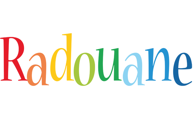 Radouane birthday logo